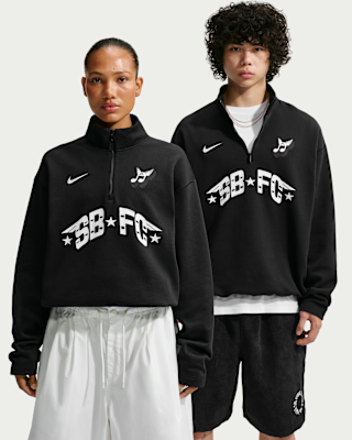 Nike SB Skate 1/2-Zip Fleece Crew-Neck Sweatshirt. Nike CA
